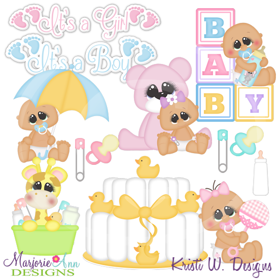 Baby Shower SVG Cutting Files Includes Clipart - Click Image to Close